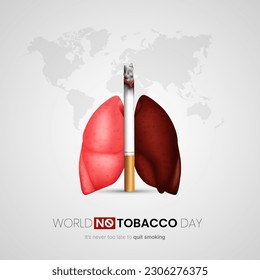 World No Tobacco Day. The Concept Of Quit Smoking Awareness