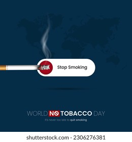 World No Tobacco Day. The Concept Of Quit Smoking Awareness