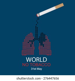 World No Tobacco Day concept. vector illustration.