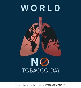 World No Tobacco Day. Creative design idea for a poster, and banner vector art for World No Tobacco Day. The Concept Of Quit Smoking Awareness