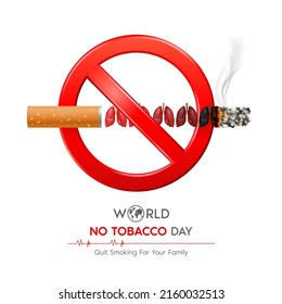 World No Tobacco Day Forbidden No Stock Vector (Royalty Free ...