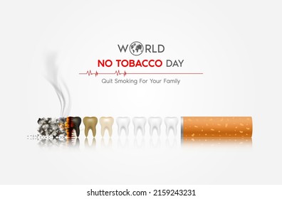 World No Tobacco Day Heart Bit Stock Vector (Royalty Free) 2159243231 ...