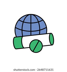 World No Tobacco Day Icon vector stock illustration