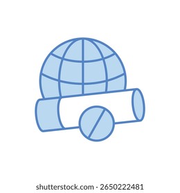 World No Tobacco Day Icon vector stock illustration