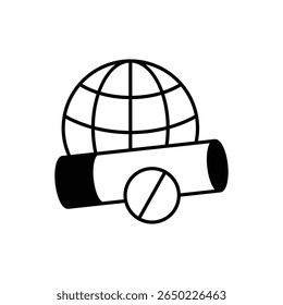 World No Tobacco Day Icon vector stock illustration