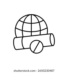 World No Tobacco Day Icon vector stock illustration