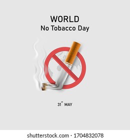 World No Tobacco Day infographic background design.World No Smoking Day typographical design elements.May 31st World no tobacco day.No Smoking Day Awareness Idea Campaign.Vector illustration.
