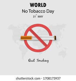 World No Tobacco Day infographic background design.World No Smoking Day typographical design elements.May 31st World no tobacco day.No Smoking Day Awareness Idea Campaign.Vector illustration.
