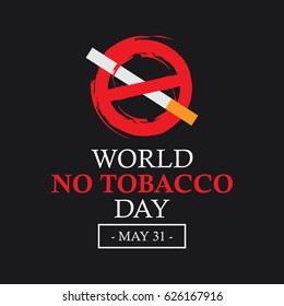 World No Tobacco Day Logo Vector Template