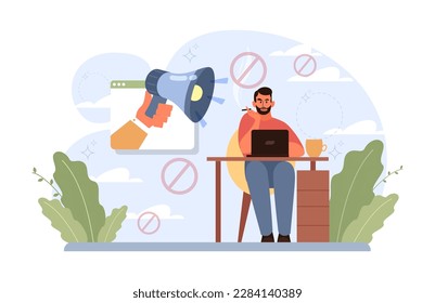 World No Tobacco Day. May 31st campaign banner. Quitting smoking, breaking a harmful and unhealthy addiction or bad habit. Smoking risk and danger awareness day. Flat vector illustration