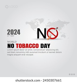 World No Tobacco Day, observed on May 31st each year, aims to raise awareness about the health risks associated with tobacco use and advocate for effective policies to reduce tobacco consumption.