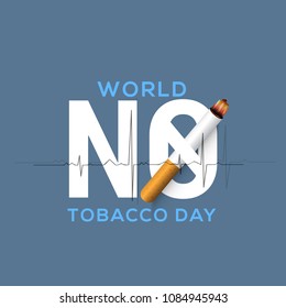 World No Tobacco Day Poster Or Banner Background.