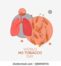 World No Tobacco Day Poster Or Banner Background.