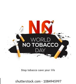 World No Tobacco Day Poster Or Banner Background.