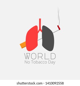 World No Tobacco Day poster background template. Poster or banner for world no tobacco day. Stop tobacco and no smoking. EPS10