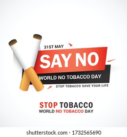 Afiche O Fondo De Pancarta Del Día Mundial Sin Tabaco.