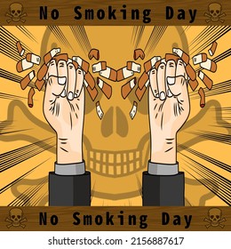 World no tobacco day poster. Vector illustration,poster or banner for world no tobacco day. Stop tobacco.