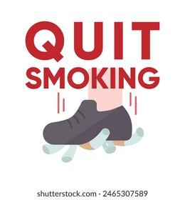 world no tobacco day poster. Consumed cigarettes. abstract vector illustration design. May 31st World No Tobacco Day banner design. Creative design idea for poster, banner, website. No Smoking Day.