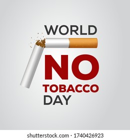 world no tobacco day sign cigarette broken concept