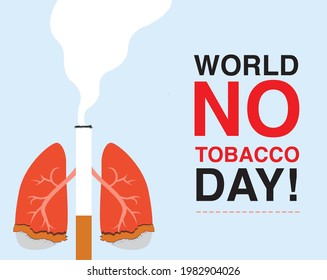 Día Mundial sin tabaco o el tabaco causa cáncer de pulmón