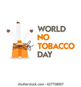 World No Tobacco Day. No Smoking campaign.