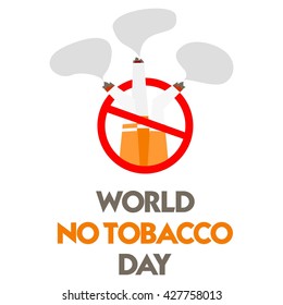 World No Tobacco Day. No Smoking campaign.