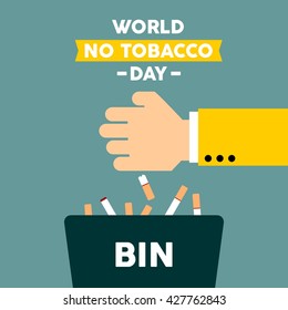 World No Tobacco Day. No Smoking campaign.