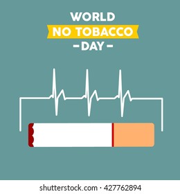 World No Tobacco Day. No Smoking campaign.