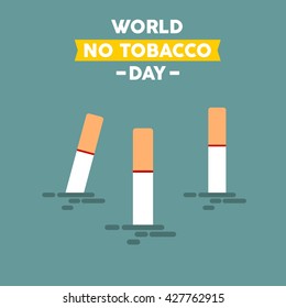 World No Tobacco Day. No Smoking campaign.
