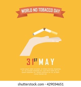 World No Tobacco Day. No Smoking campaign.