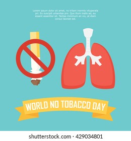 World No Tobacco Day No Smoking Stock Vector (Royalty Free) 429034801 ...