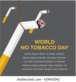 World No Tobacco Day. No Smoking campaign.