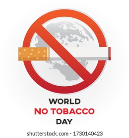 fondo de texto del día mundial del tabaco , tarjeta de saludo o afiche de campaña para dejar de fumar