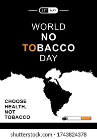 World no tobacco day Vector illustration,poster or banner. EPS vector