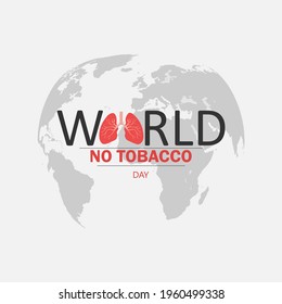 World No Tobacco Day ,Vector Illustration.	