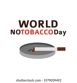 World No Tobacco Day Vector Illustration. great for greeting card, poster and banner