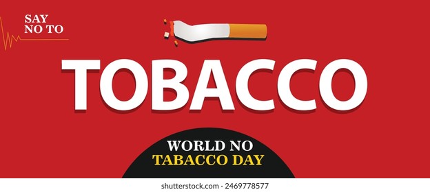 World no Tobacco Day vector Design