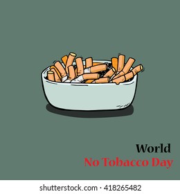 World No Tobacco Day. Vector illustration.