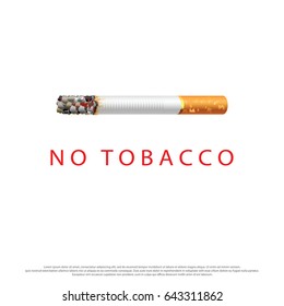 World No Tobacco Day Vector Concept Stop Smoking