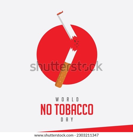world no tobacco day vector illustration.