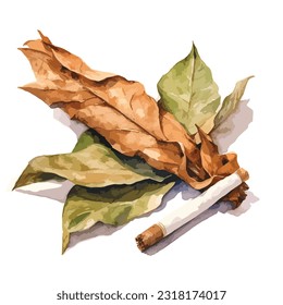 world no tobacco day in watercolor