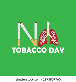 world no tobacco day web banner design. illustration vector