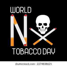 World no tobacco day,Stop smoking sign.