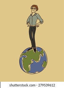 world nomber one vector illustration