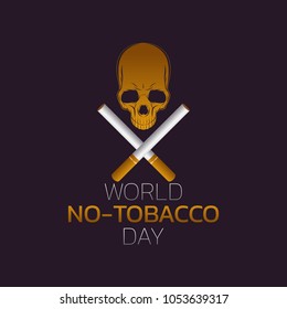 World No-Tobacco Day icon design, vector illustration