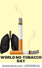 World No-Tobacco Day illustration design