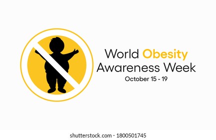 World Obesity awareness week is celebrated from October 15th to 19th annually. This celebration assumes significance in the light of the disturbing escalation of obesity figures worldwide.