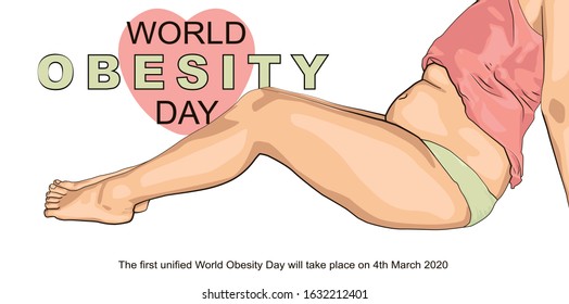 World Obesity Day Background Illustration Banner