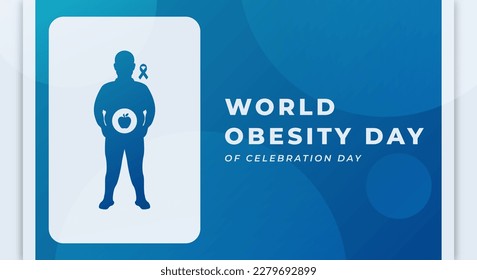 World Obesity Day Celebration Vector Design Illustration for Background, Poster, Banner, Advertising, Greeting Card