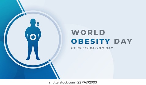 World Obesity Day Celebration Vector Design Illustration for Background, Poster, Banner, Advertising, Greeting Card